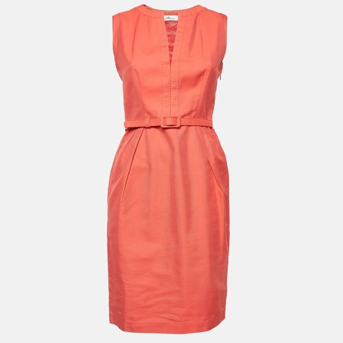 Orange Belted Sleeveless Dress S - CH Carolina Herrera - Modalova