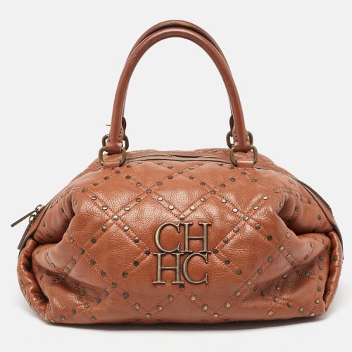 Quilted Leather Rivet Satchel - CH Carolina Herrera - Modalova