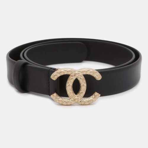 Leather CC Logo Belt Size 85 - Chanel - Modalova