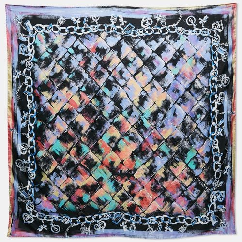 Abstract Print Silk Square Scarf - Chanel - Modalova