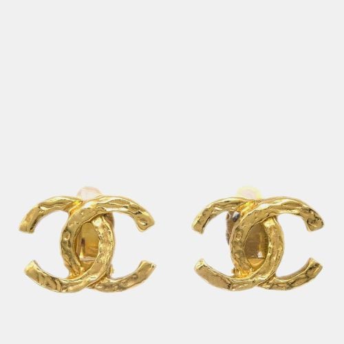 Chanel Gold CC Clip-On Earrings - Chanel - Modalova