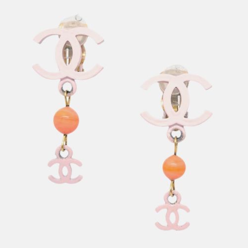 Chanel Dangle Earrings Clip-On Pink - Chanel - Modalova