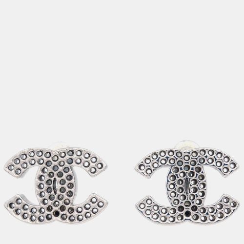 Chanel CC Earrings Clip-On Silver - Chanel - Modalova