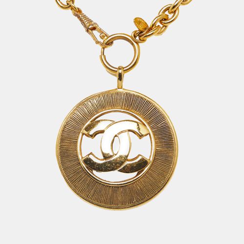 Metal CC Medallion Pendant Necklace - Chanel - Modalova