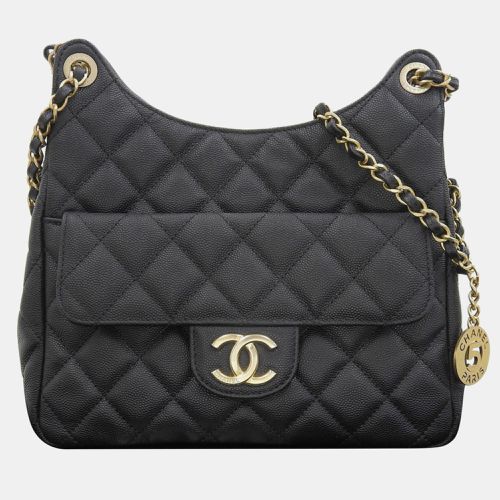 Caviar Quilted Wavy CC Hobo Bag - Chanel - Modalova