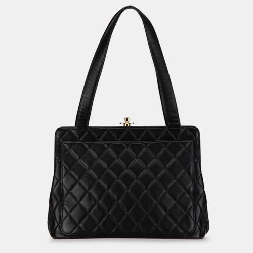 Quilted Caviar Leather Tote Bag - Chanel - Modalova