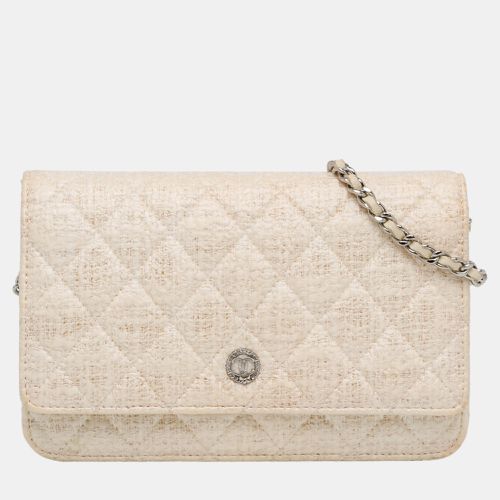 CC Coated Tweed Wallet On Chain - Chanel - Modalova