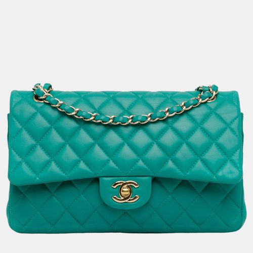 Blue Leather Medium Classic Double Flap Bag - Chanel - Modalova