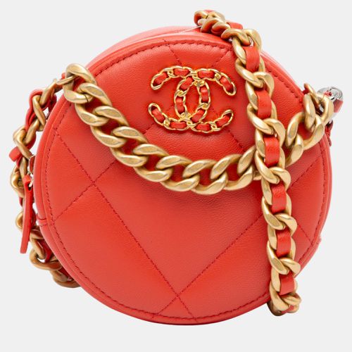 Lambskin 19 Round Clutch with Chain - Chanel - Modalova