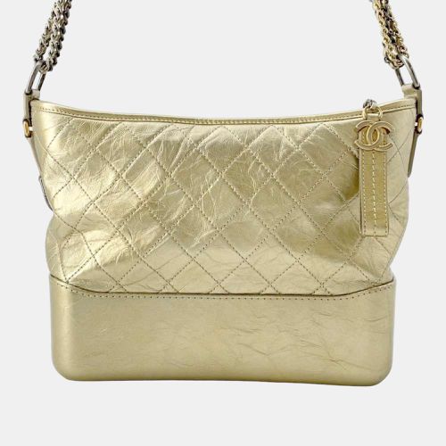 Metallic Leather Medium Gabrielle Shoulder Bags - Chanel - Modalova