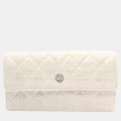 CC Coated Tweed Wallet On Chain - Chanel - Modalova