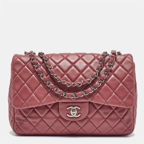 Quilted Leather Jumbo Classic Single Flap Bag - Chanel - Modalova