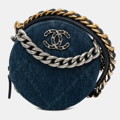 Denim 19 Round Clutch with Chain - Chanel - Modalova