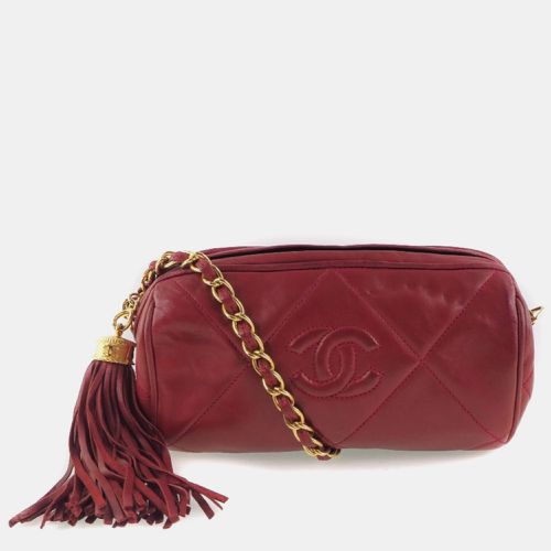 Leather Fringe Chain Shoulder Bag - Chanel - Modalova