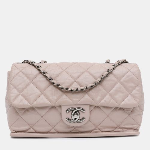 Quilted Aged Calfskin Single Flap Bag - Chanel - Modalova