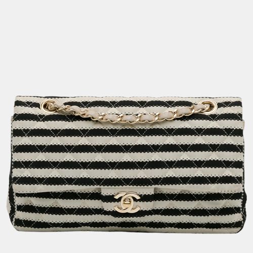 White Jersey Medium Classic Coco Sailor Double Flap Bag - Chanel - Modalova