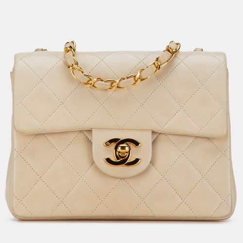 Mini Square Classic Lambskin Single Flap Bag - Chanel - Modalova