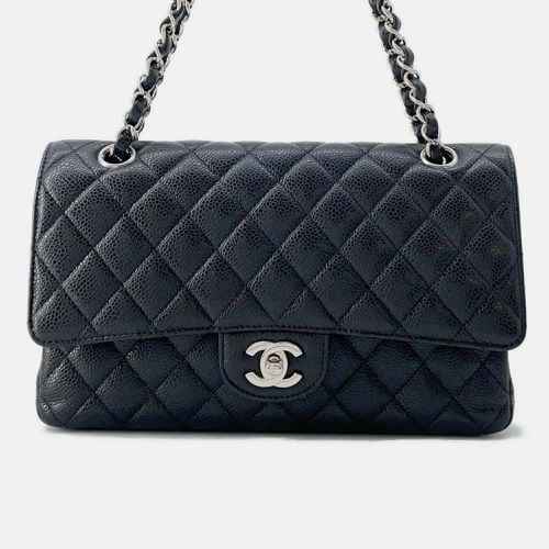 Caviar Leather Medium Classic Double Flap Shoulder Bag - Chanel - Modalova