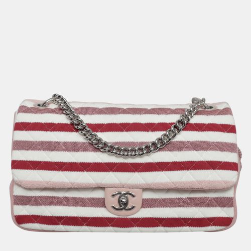 Jersey Stripes Rope Maxi Flap Bag - Chanel - Modalova