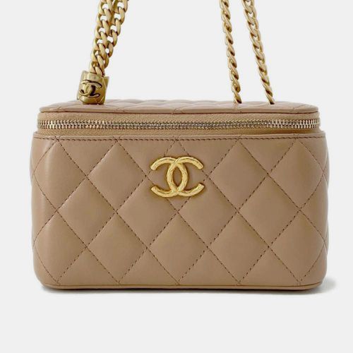 Lambskin Leather Chain Vanity Case Shoukder Bag - Chanel - Modalova