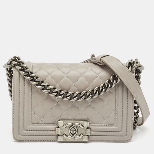 Quilted Leather Small Boy Flap Bag - Chanel - Modalova