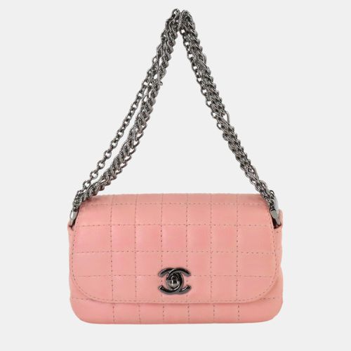 Gunmetal Leather Chocolate bar Chain Handbag - Chanel - Modalova