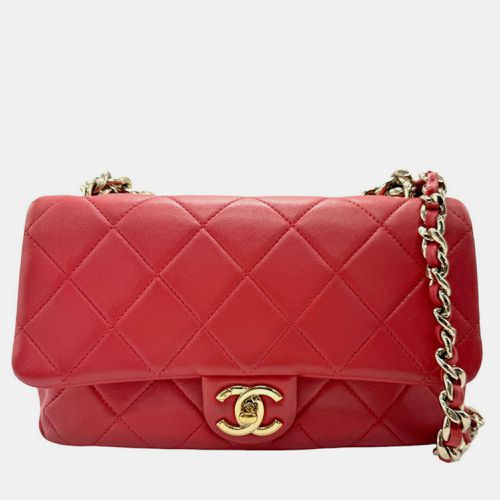 Pink Gold Leather Matelasse Shoulder Bag - Chanel - Modalova