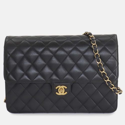 Leather Coco Mark Turn Lock Matelasse Chain Shoulder Bag - Chanel - Modalova