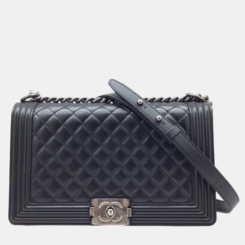 Leather Boy Large Chain Shoulder Bag - Chanel - Modalova