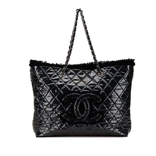 Large Quilted Tweed and PVC Funny Tote Bag - Chanel - Modalova