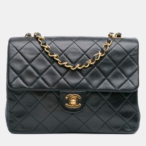 Mini Square Classic Lambskin Leather Single Flap Bag - Chanel - Modalova