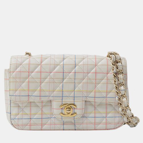 Multicolor Calfskin Quilted Plaid Printed Small Single Flap Shoulder Bag - Chanel - Modalova