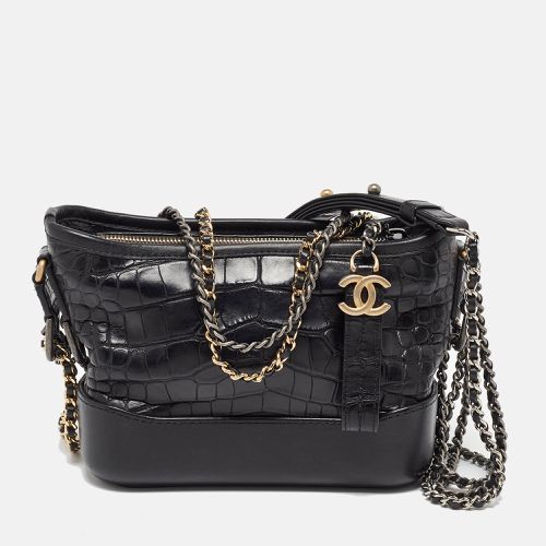 Leather and Crocodile CC Gabrielle Small Hobo - Chanel - Modalova