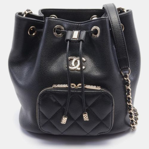 Caviar Skin (Grained Calf) Matelasse Bucket Bag - Chanel - Modalova