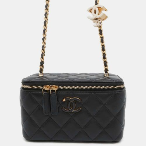 Matelasse Coco Mark Lambskin Vanity Chain Shoulder Bag - Chanel - Modalova