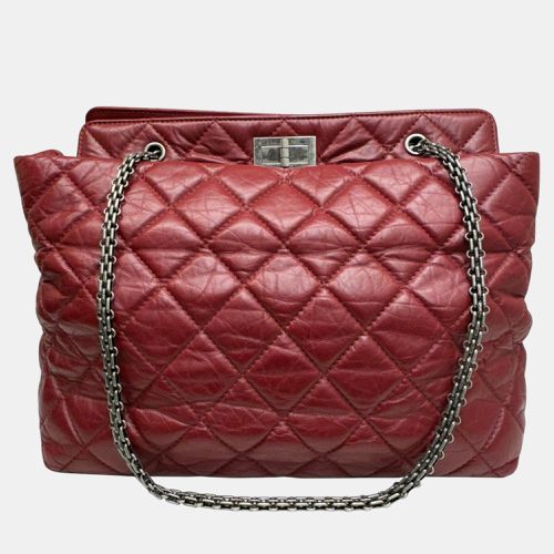 Leather Bordeaux Matelasse 2.55 Chain Tote Bag - Chanel - Modalova