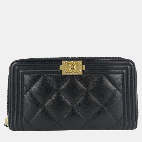 Caviar Skin Boy Round 23 Series Compact Wallet - Chanel - Modalova