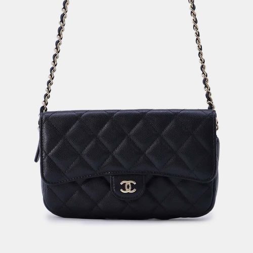 Caviar Leather Matelasse Flap Chain Shoulder Phone Pouch - Chanel - Modalova