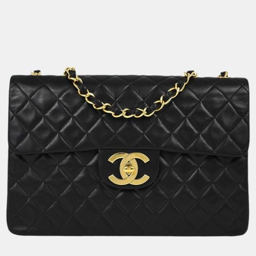 Lambskin Maxi Stainless Steel Flap Shoulder Bag - Chanel - Modalova