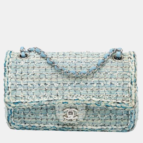 Medium Braided Tweed Double Flap - Chanel - Modalova