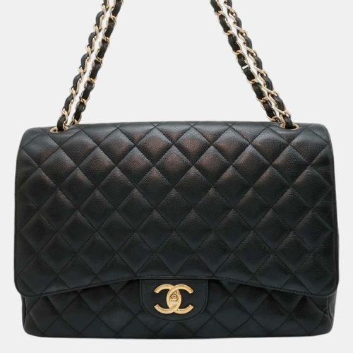 Caviar Leather Jumbo Matelasse W Flap Chain Shoulder Bag Size 34 - Chanel - Modalova