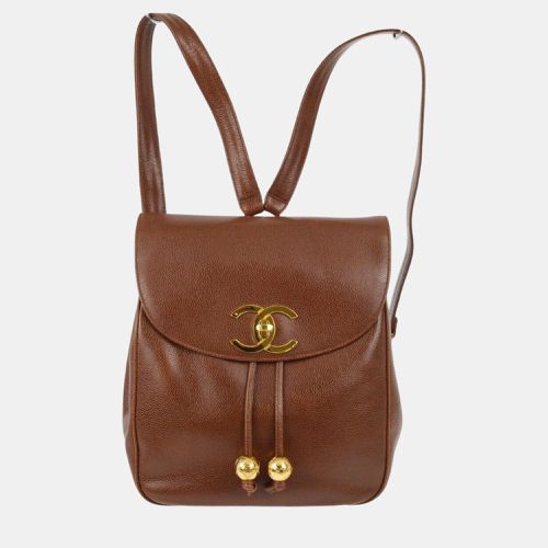 Chanel Brown Calfskin Backpack - Chanel - Modalova