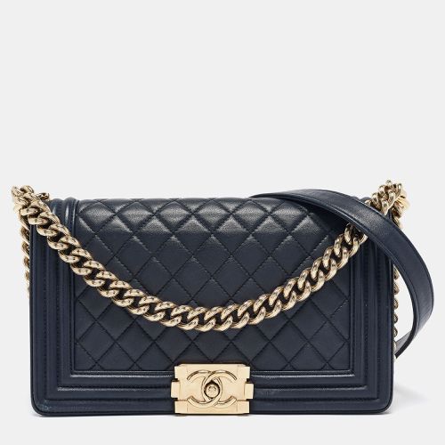 Quilted Leather Medium Boy Flap Bag - Chanel - Modalova