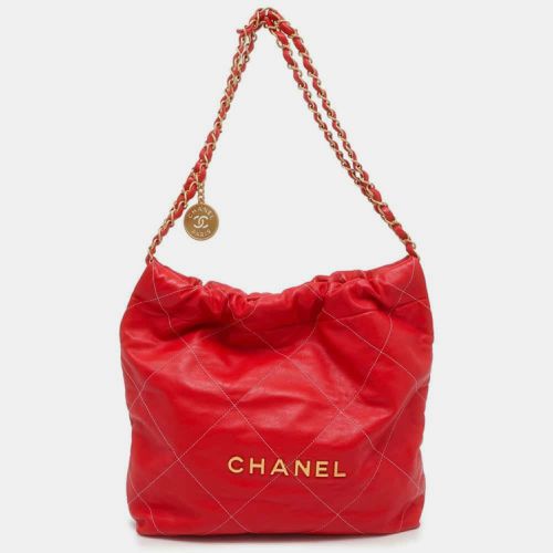 Shiny Calf Leather 22 Small Chain Shoulder Bag - Chanel - Modalova