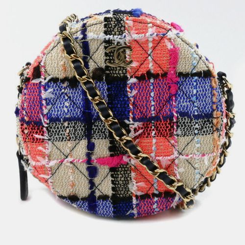 Tweed Multi Round Classic Chain Shoulder Bag - Chanel - Modalova