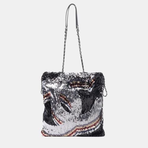 CC Sequin Drawstring Tote - Chanel - Modalova