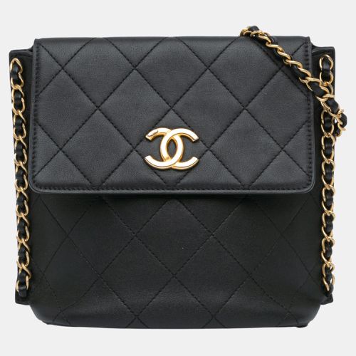 Small Quilted Calfskin Chain Hobo Flap - Chanel - Modalova