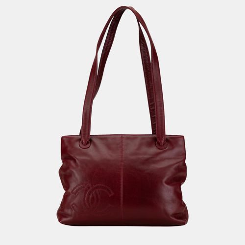 Chanel Red CC Lambskin Tote - Chanel - Modalova