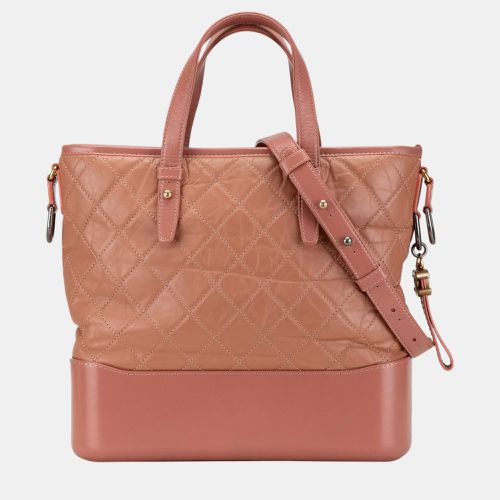 Medium Quilted Calfskin Gabrielle Shopping Satchel - Chanel - Modalova