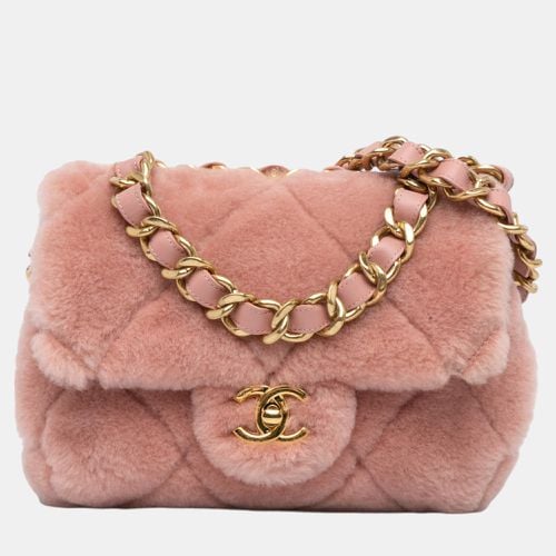 Small Quilted Shearling Bar Chain Handle Flap - Chanel - Modalova